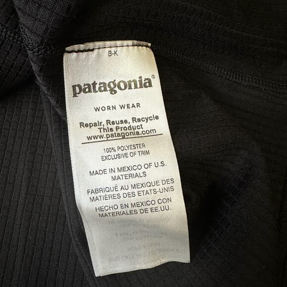 PATAGONIA Capilene Baselayer Top Black Midweight Polartec Performance - Picture 7 of 10